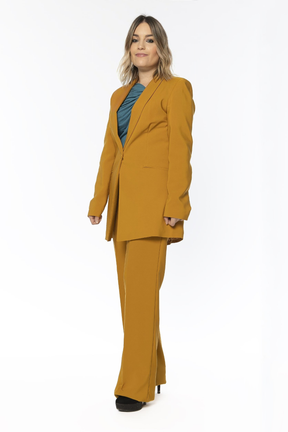 Completo Elsa Giacca + Pantaloni - Giallo ocra