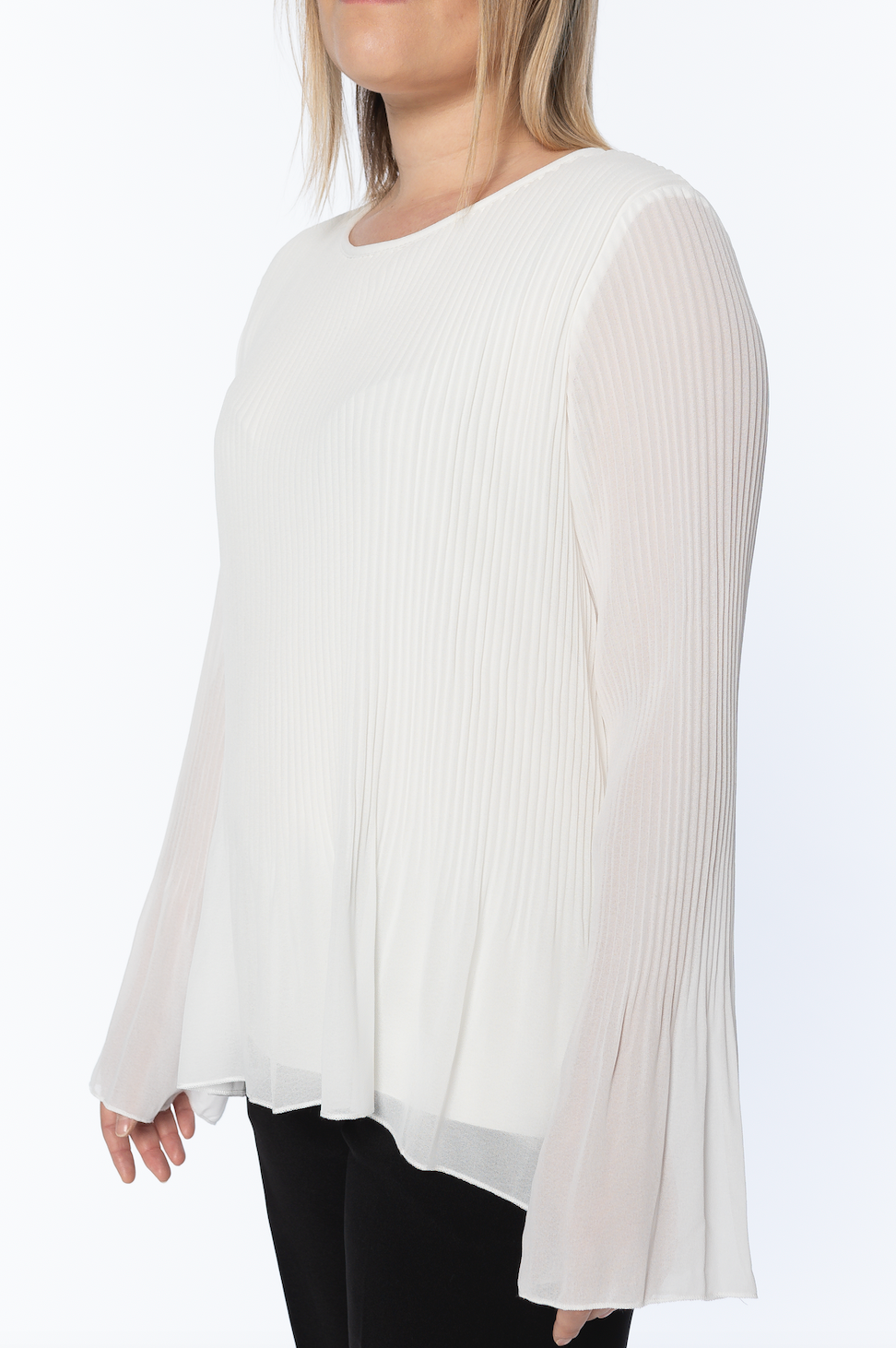 Blusa Miriam plissè - Bianco